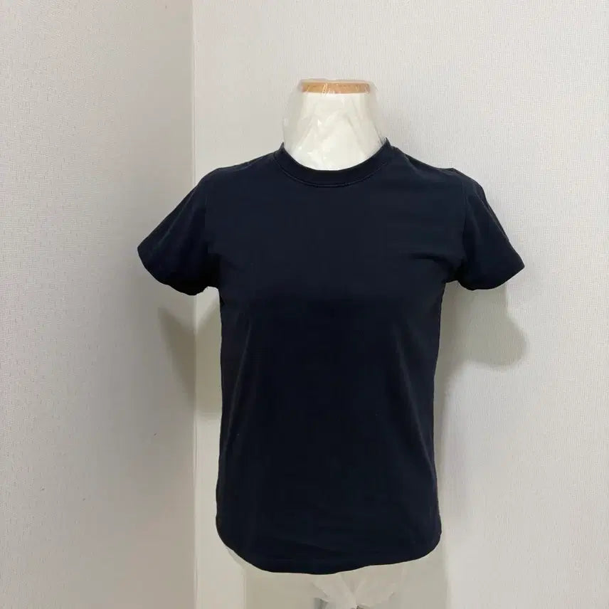[BUNJANG] Slow Mood Navy Cotton T-Shirt / 슬로우무드  네이비 반팔 면티셔츠