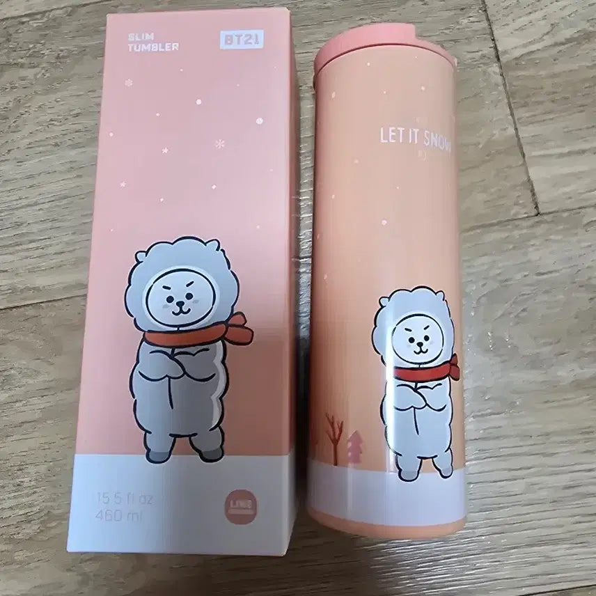 [BUNJANG] BTS BT21 RJ Slim Stainless Steel Tumbler New / BTS 방탄 BT21 RJ 알제이  텀블러 슬림형 새상품