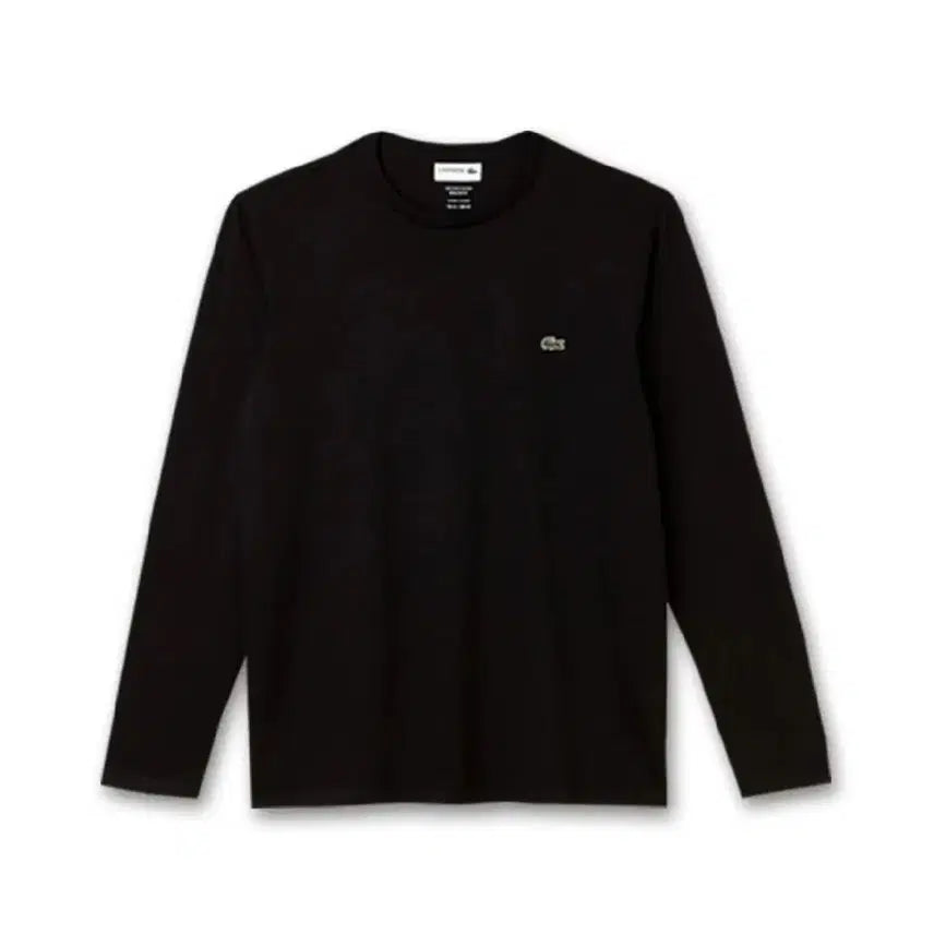 [BUNJANG] Lacoste Black Long Sleeve T-Shirt Size 95 / 라코스테 블랙 롱슬리브 티셔츠 95