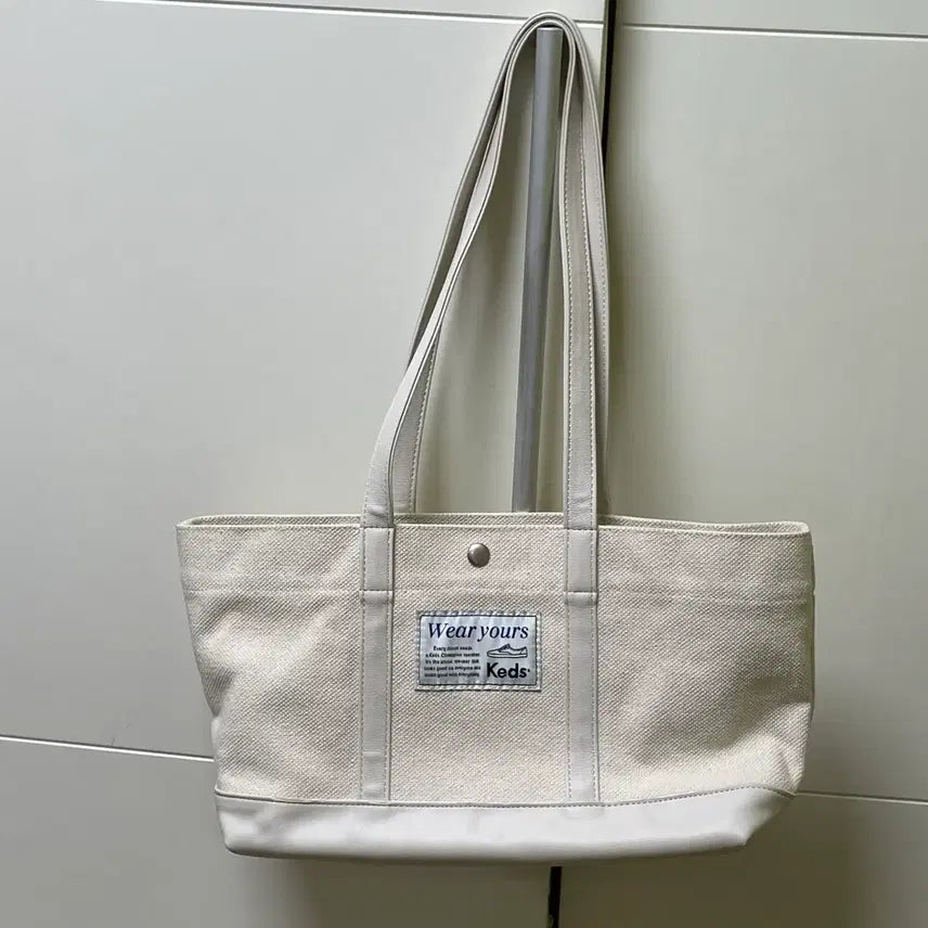 [BUNJANG] Keds Canvas Shoulder Bag Ivory / keds 컨버스 숄더백