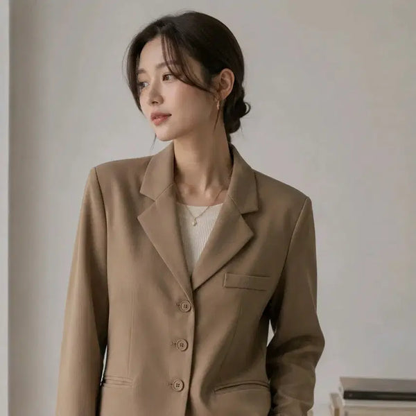[BUNJANG] Women's Spring/Autumn Jacket - Beige / 여성 봄가을자켓
