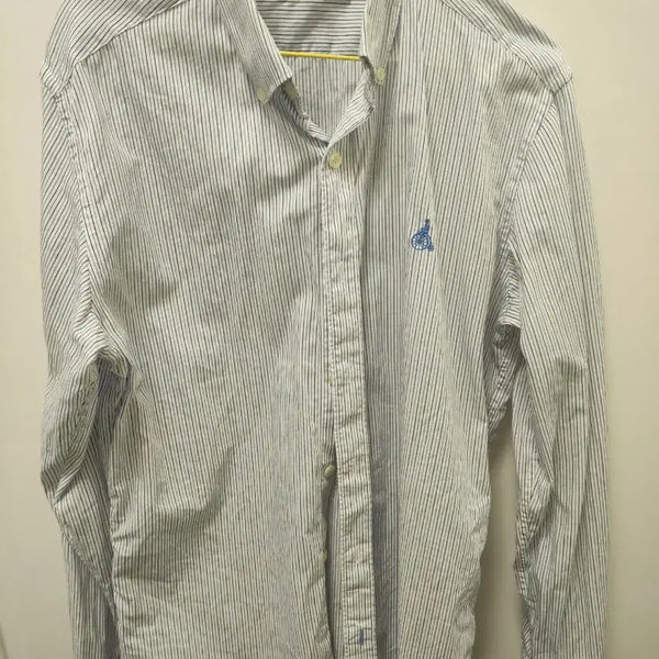 [BUNJANG] Beanpole Slim Fit Stripe Shirt (Size 95) / 빈폴 슬림핏 스트라이프 셔츠 95