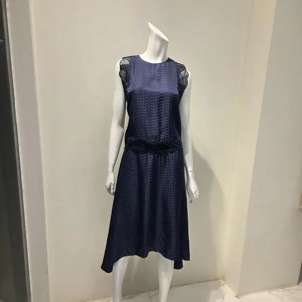 [BUNJANG] Luxury Silk Jacquard Long Dress / 실크 롱원피스[새상품/55]럭셔리 실크 자카드 롱 원피스