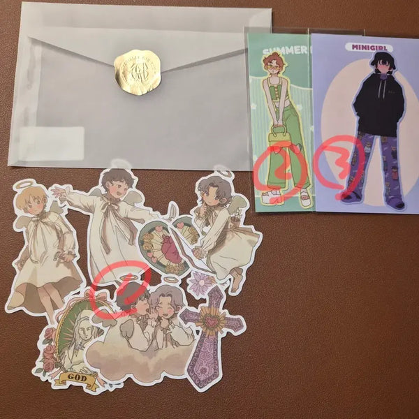 [BUNJANG] Kim Yunsu Carved Sticker Set / 김윤수 조각 스티커