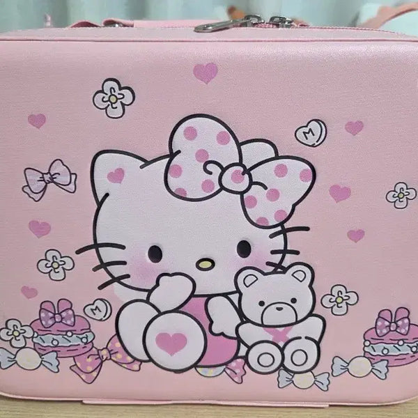 [BUNJANG] Sanrio Hello Kitty & Cinnamoroll Makeup Box / 산리오 헬로키티,시나모롤 메이크업 박스