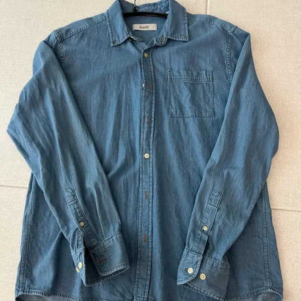 [BUNJANG] Foret Men's Denim Shirt / foret 데님 셔츠 남방