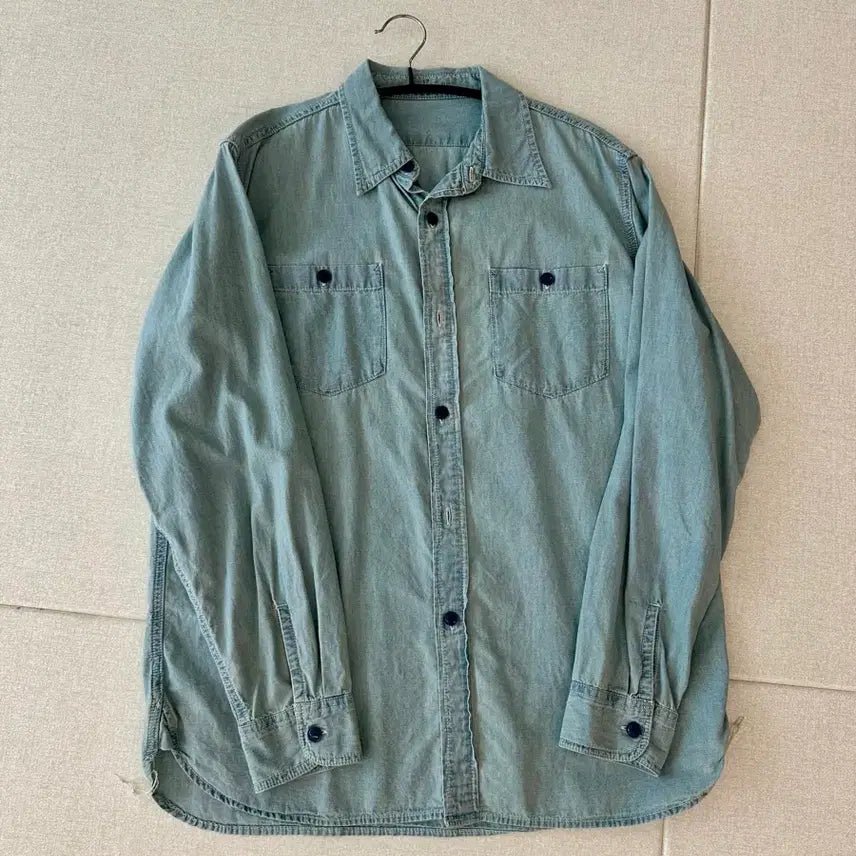 [BUNJANG] Houston Japan Chambray Shirt / 휴스턴재팬 샴브레이 셔츠