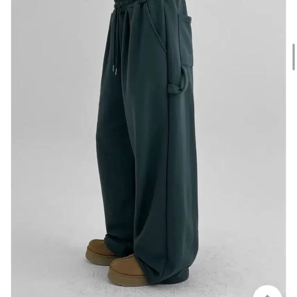 [BUNJANG] Black Up Made Kalberg Carpenter Two-Way Bending Pants Dark Green / 블랙업 made 칼버그 카펜더 투웨이 밴딩팬츠 다크그린