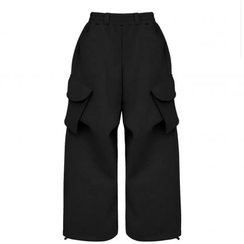 [BUNJANG] MJD X Coin Seoul Wide Cargo Sweatpants Black / MJD X 코인서울 와이드 카고 스웻팬츠 블랙