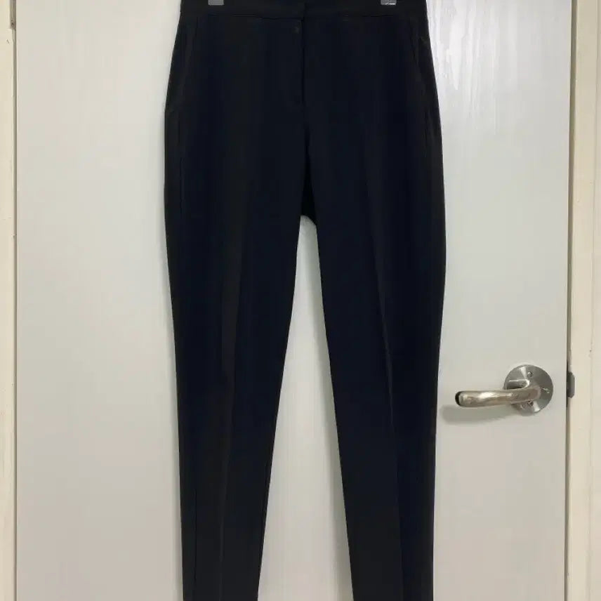 [BUNJANG] Black Buckle Back-Banding Slacks M / 블랙 버클 뒷밴딩 슬랙스