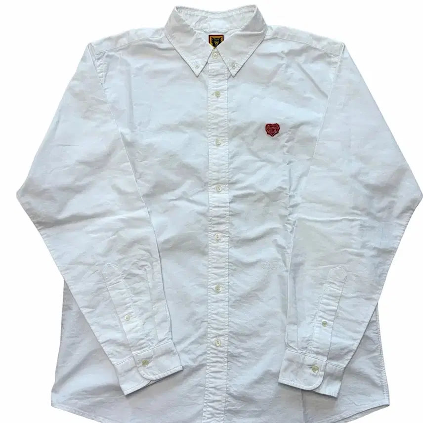 [BUNJANG] Human Made Oxford BD Shirt White L Size / 휴먼 메이드 옥스포드 BD셔츠 화이트 L사이즈