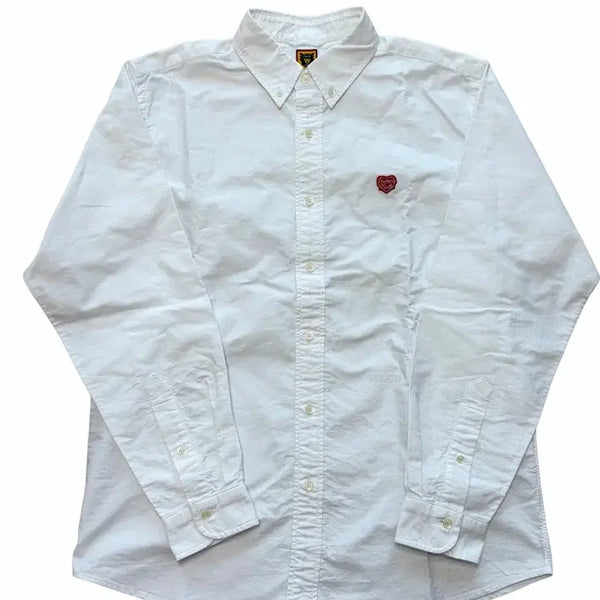 [BUNJANG] Human Made Oxford BD Shirt White L Size / 휴먼 메이드 옥스포드 BD셔츠 화이트 L사이즈
