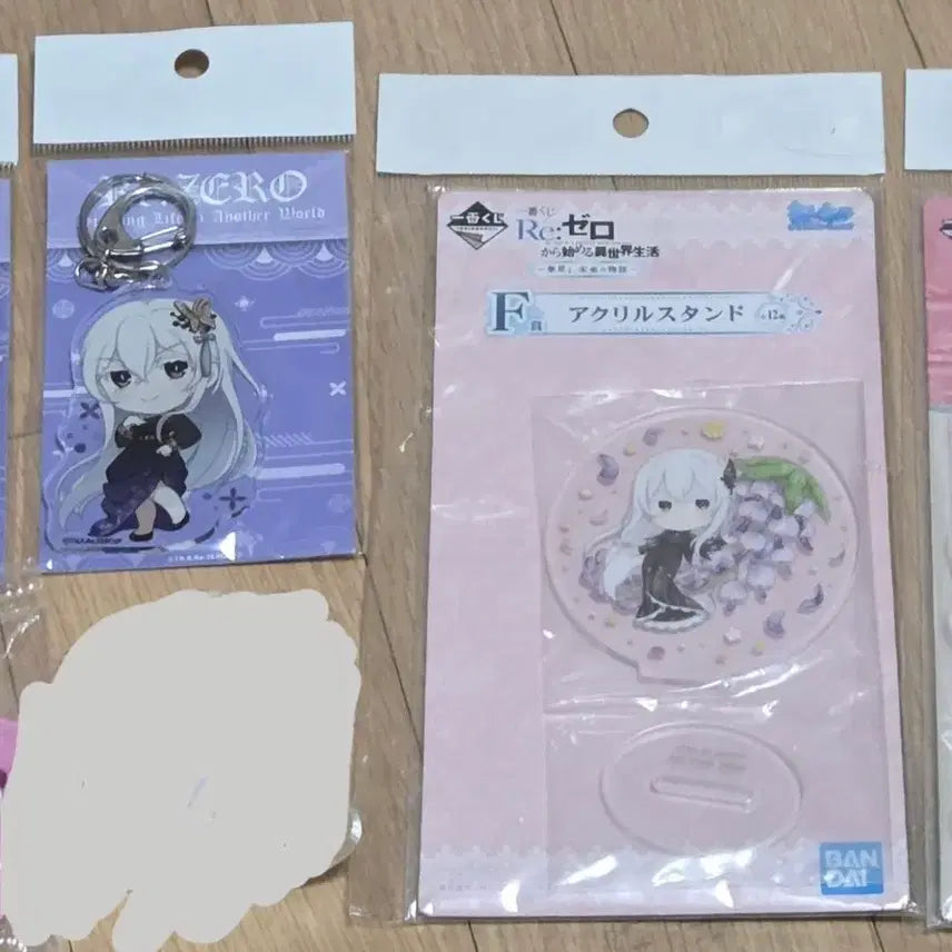 [BUNJANG] Re:Zero Echidna Hanbok Acrylic Standee Bundle Set Ichiban Kuji F Prize / 일괄 리제로 에키드나 한복 키링 아크릴 스탠드 제일복권 F상 이치방쿠지