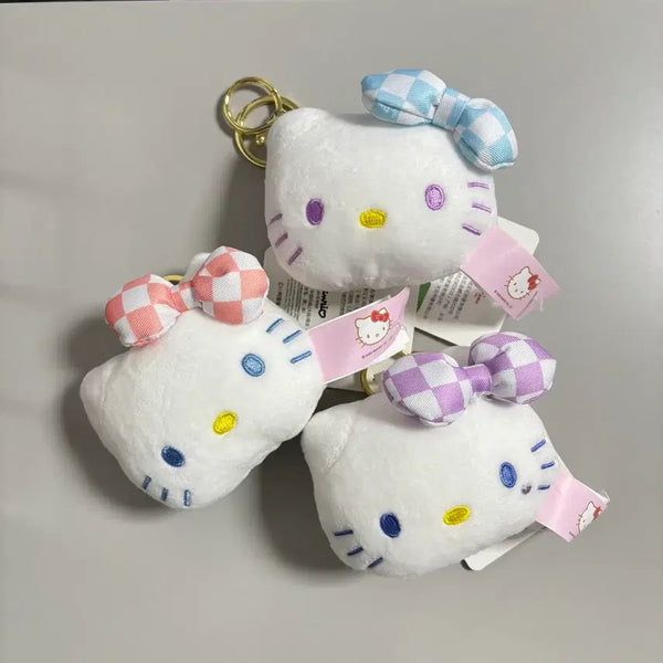 [BUNJANG] Hello Kitty Face Keyring (Pastel Colors, 3 Types) / 헬로키티 키티얼굴 페이스 키링 파스텔컬러 3종