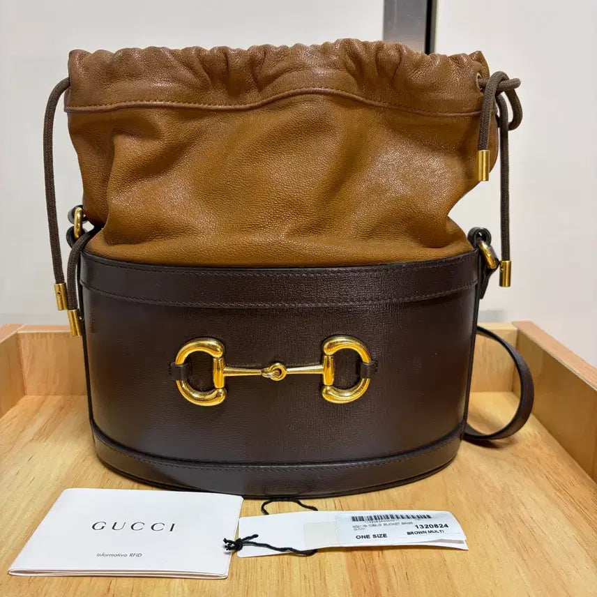 [BUNJANG] Gucci Horsebit Bucket Bag / [S+급/브라운정품] 구찌 홀스빗 버킷백
