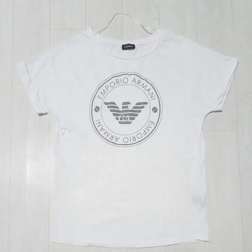 [BUNJANG] Emporio Armani White Short Sleeve T-Shirt / 엠포리오 아르마니 화이트 반팔 티셔츠