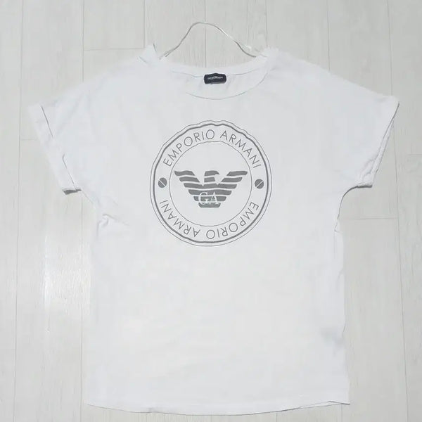 [BUNJANG] Emporio Armani White Short Sleeve T-Shirt / 엠포리오 아르마니 화이트 반팔 티셔츠