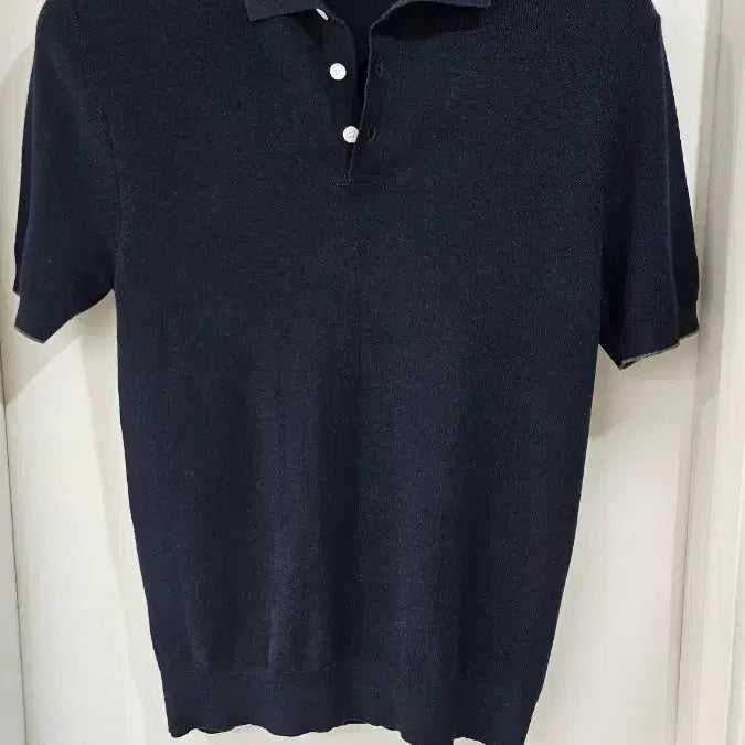 [BUNJANG] Brunello Cucinelli Knit Short Sleeve Navy / 브루넬로 쿠치넬리 니트반팔