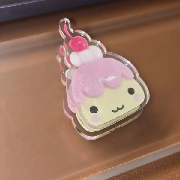 [BUNJANG] Wanso Club Pudding Deco Clip / 완소클럽 푸딩 다꾸 집게