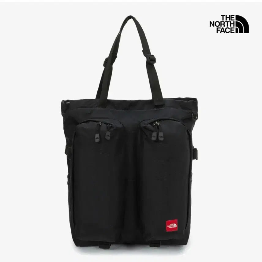 [BUNJANG] The North Face TNF Red Box Tote Bag - Black / 노스페이스 TNF 레드 박스 토트백 - 블랙