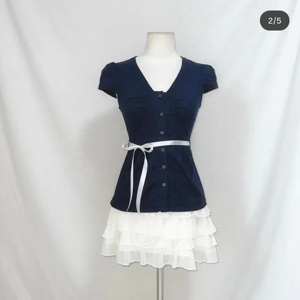[BUNJANG] Vintage Gigischic Shirring Puff Blouse Y2K Pinterest / 빈티지 긱시크 셔링 퍼프 블라우스 y2k 핀터레스트 로걀탑 엑시즈팜