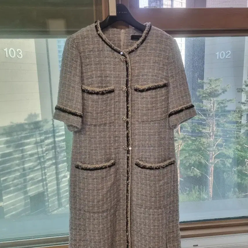 [BUNJANG] MICHAA Tweed Dress (Size 66) / 미샤 트위드 원피스(66)
