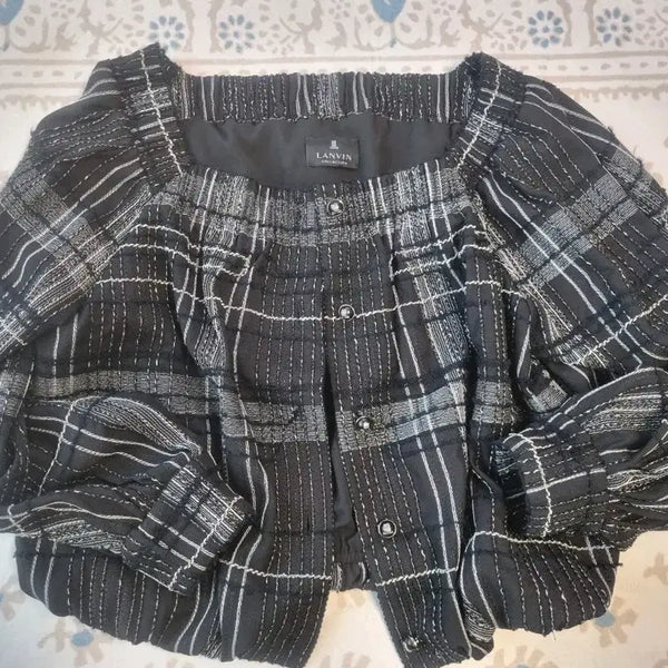 [BUNJANG] Lanvin Tweed Jacket Blouse / 랑방 트위드 자켓 . 블라우스