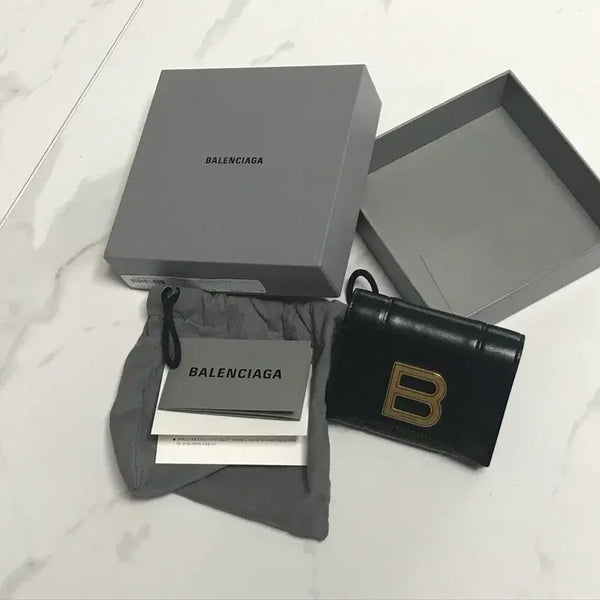 [BUNJANG] Balenciaga Compact B Logo Bifold Wallet / 발렌시아가 컴팩트 B로고 반지갑 풀박스