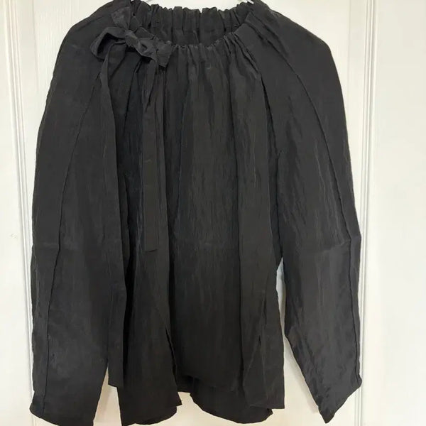 [BUNJANG] ON&ON Black Shirring Banding Blouse / (새상품) 온앤온 블랙 셔링 밴딩 블라우스