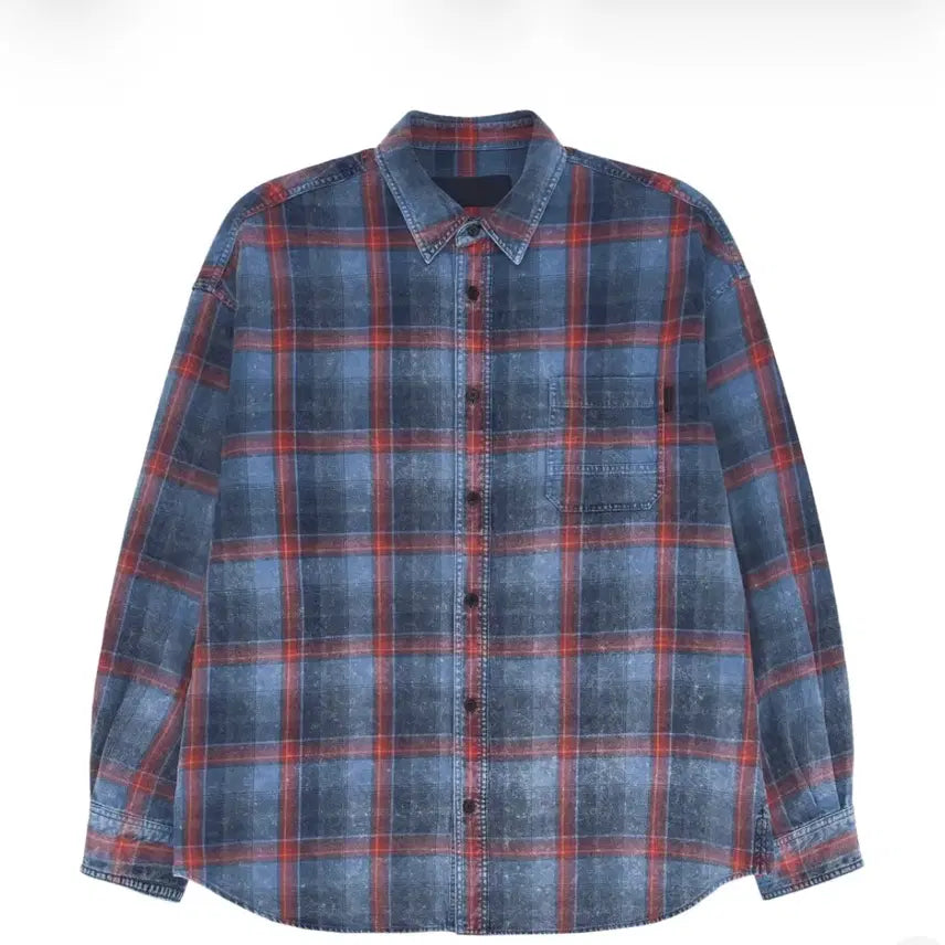 [BUNJANG] JUUN.J 26SS Island Vintage Blue Check Shirt / [50] 준지 26SS 아일랜드 빈티지 블루 체크 셔츠