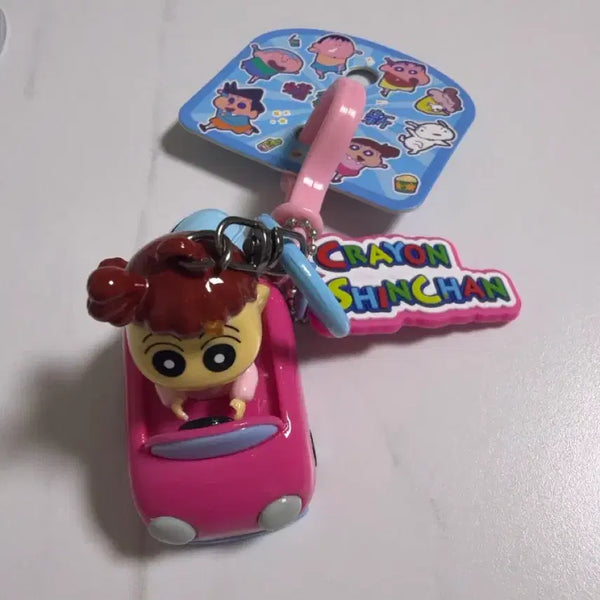 [BUNJANG] Crayon Shin-chan Glass Figure Car Keyring / 짱구유리 자동차키링
