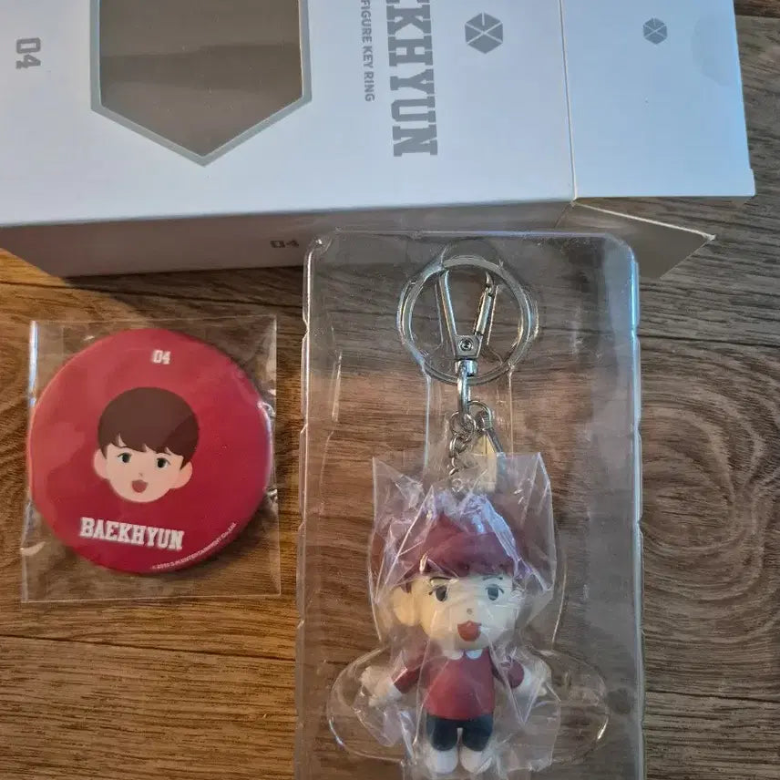 [BUNJANG] EXO Baekhyun Figure Keyring & Photocard Set / 엑소백현피규러키링&포토