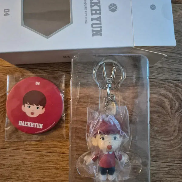 [BUNJANG] EXO Baekhyun Figure Keyring & Photocard Set / 엑소백현피규러키링&포토