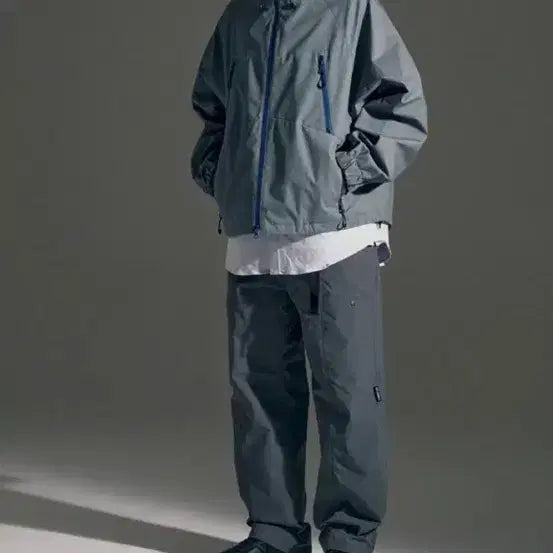 [BUNJANG] Uniform Bridge Albert Explorer Windbreaker XL (Gray) / 유니폼브릿지 바람막이 그레이 Xl 105~110