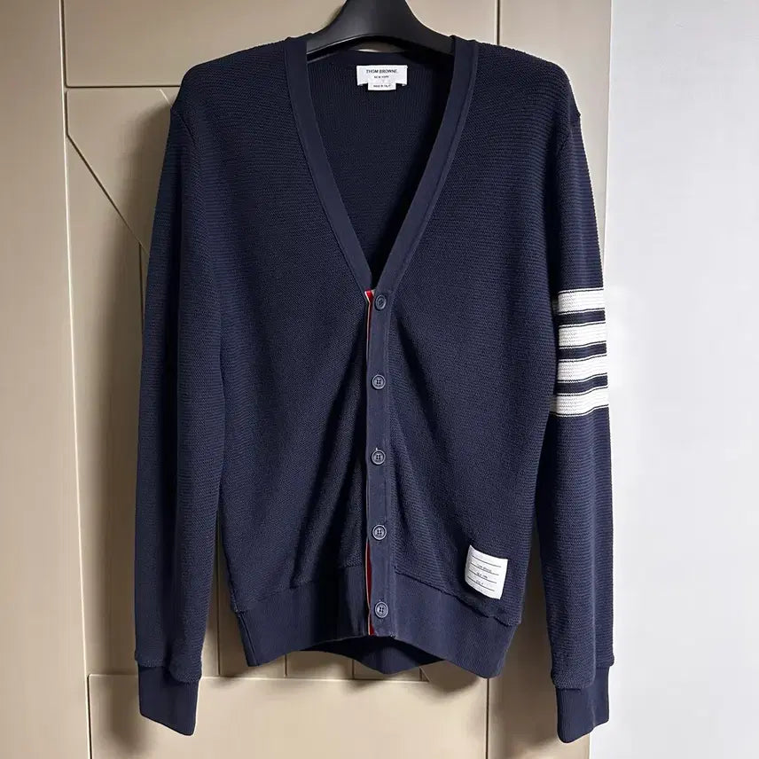 [BUNJANG] Thom Browne RWB Label Cardigan Size 4 / 톰브라운 라셀 가디건 4사이즈