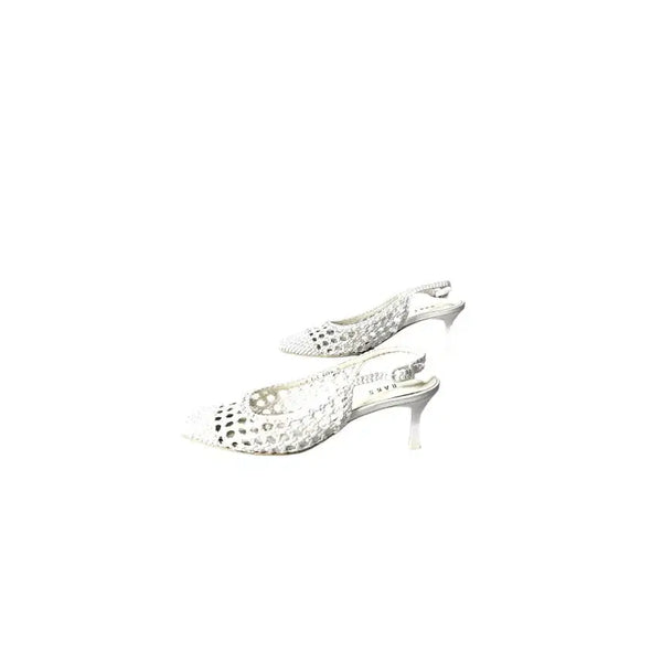 [BUNJANG] Daks White Slingback Heels / 닥스 화이트 슬링백 힐