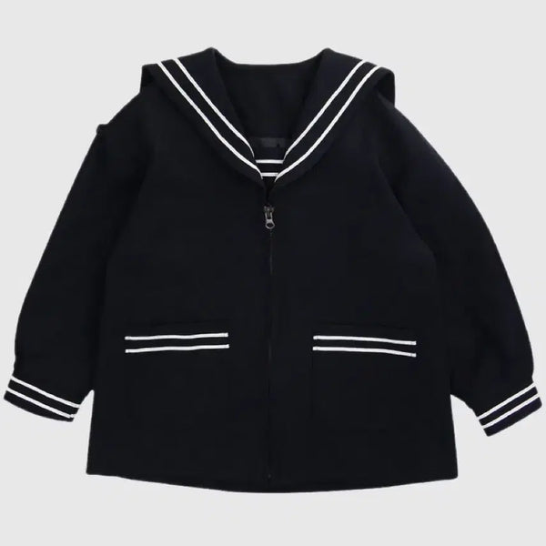 [BUNJANG] Freckle Sailor Navy Midi Jacket Mini Kids / freckle 프레클 세일러 네이비 미디 재킷 미니사이즈 키즈