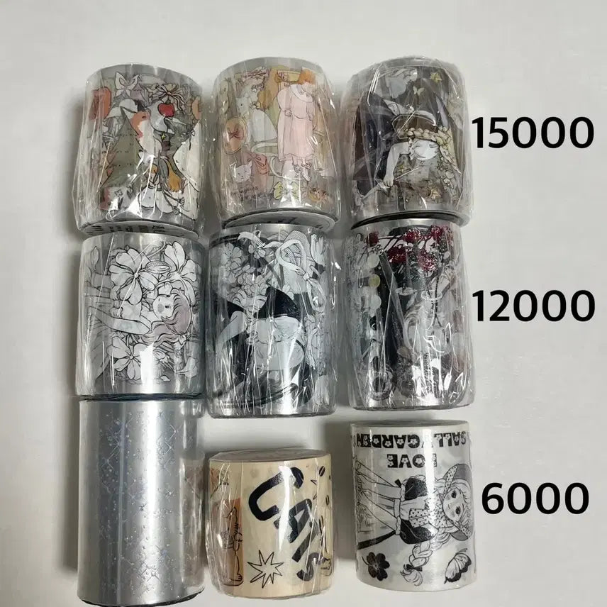 [BUNJANG] Taiwanese Girl PET Deco Tape Rolls / 다꾸 대만 소녀 pet통마테 통롤 팔아요