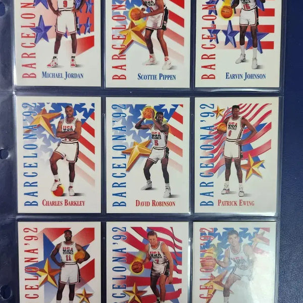 [BUNJANG] 1992 Barcelona Olympics Dream Team NBA Basketball Cards Bundle Set (10 Cards) / 1992 바르셀로나 올림픽 드림팀 NBA 농구 카드 10종 일괄