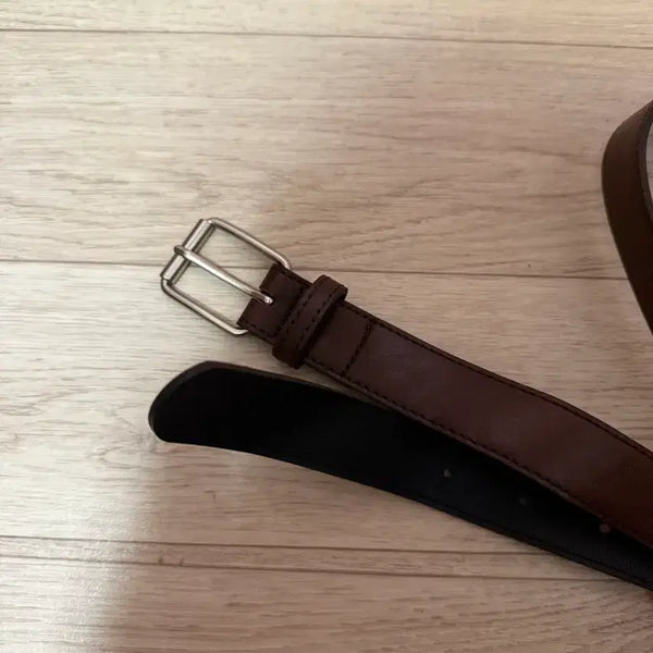 [BUNJANG] Women's Leather Belt Brown / 여성 가죽 벨트 브라운