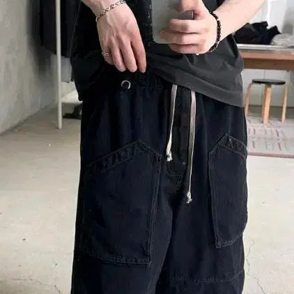 [BUNJANG] Polytre Painter Denim Shorts Black / [2] 폴리테루 페인터 데님 1/2 반바지 블랙