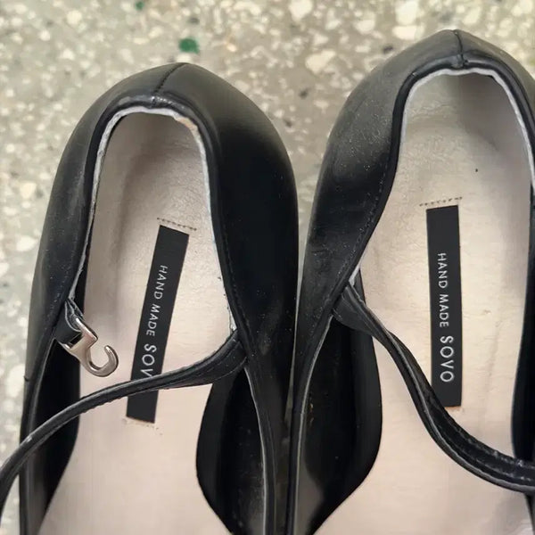 [BUNJANG] SOVO Handmade Black Shoes / SOVO 소보 핸드메이드 블랙 구두