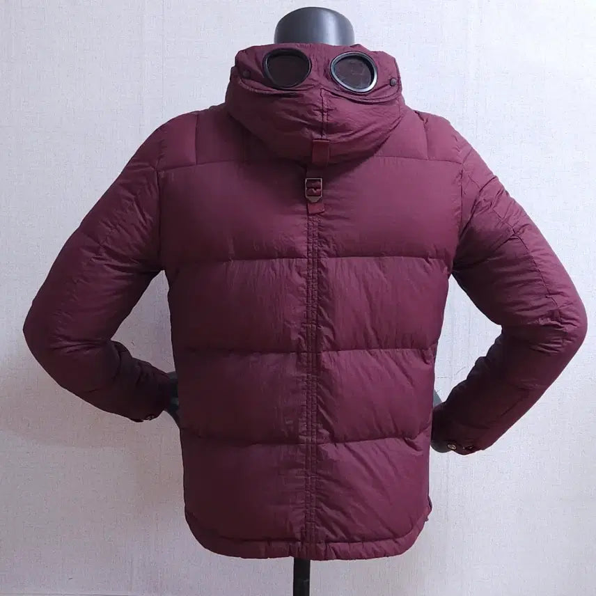 [BUNJANG] CP Company Goggle Padded Jacket Burgundy / CP 씨피컴퍼니 고글 패딩 버건디
