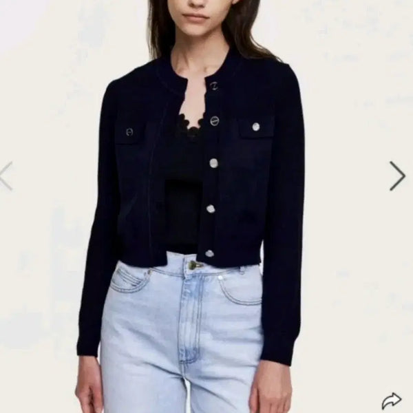 [BUNJANG] Sandro Flap Button Cardigan / 산드로 플랩 버튼 가디건