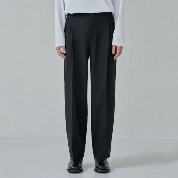 [BUNJANG] Branded Inspector One-Tuck Wide Pants Black 28 / 브랜디드 209 인스펙터 원턱 와이드 팬츠 28size