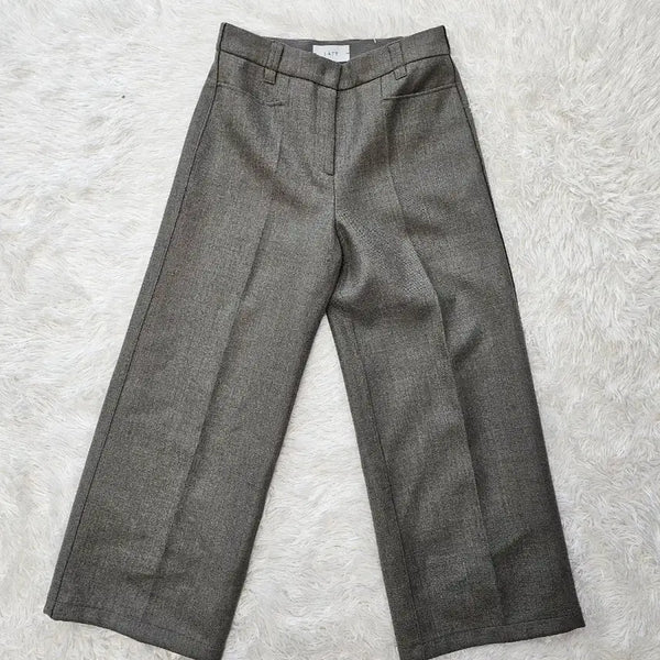 [BUNJANG] LATT Hansem Women's Wide Wool Pants / latt 래트 한섬 여성 와이드 울 팬츠 67