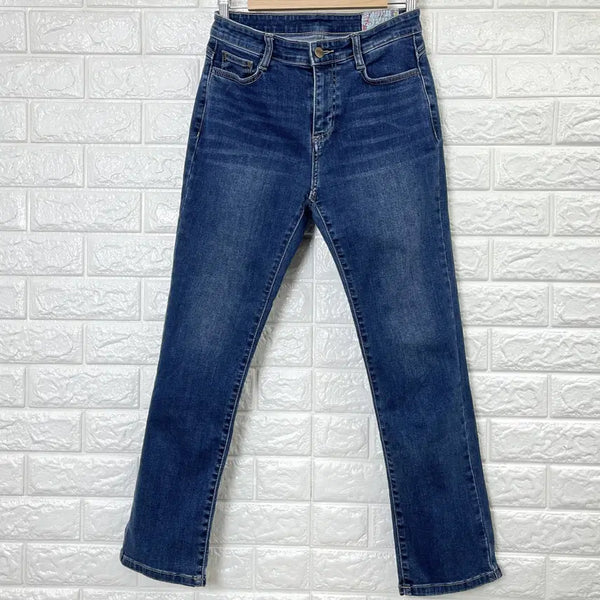 [BUNJANG] SIWY Women's Signature Slim Denim Jeans (Mid-Blue, Size 27) / 씨위 여성 중청 시그니처 슬림 데님 27