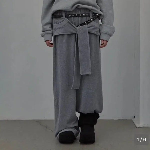 [BUNJANG] LCDCTM Tied Detail Jersey Training Pants / Lcdctm tied detail jersey pants