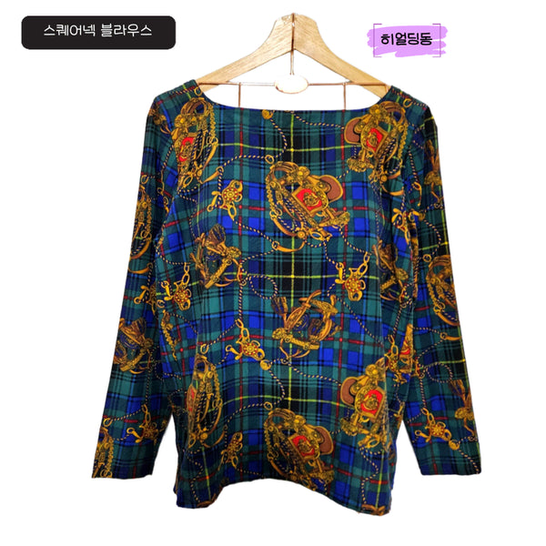 [BUNJANG] Square Neck Blouse / 딩동 :) 스퀘어넥 블라우스