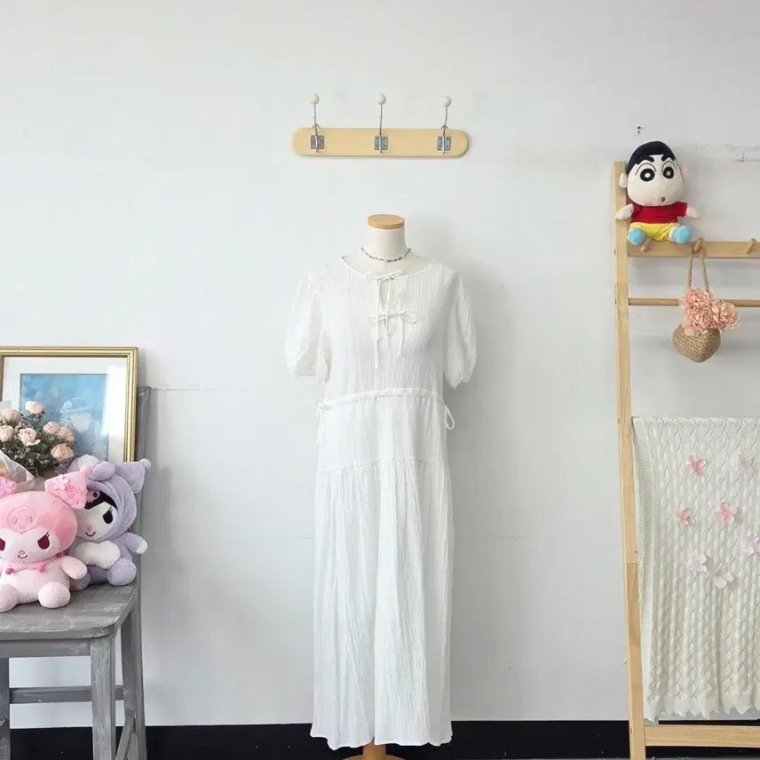[BUNJANG] 8seconds White Summer Dress / 빈티지 만원샵 8세컨즈 화이트 썸머 원피스
